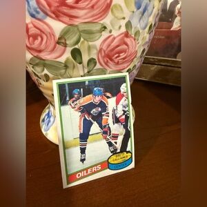 Topps Oilers Trading Card with Red and Blue Accents